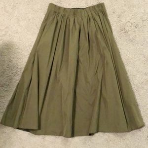 Zara green skirt